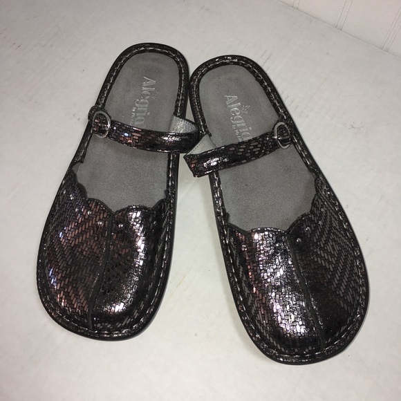 Alegria Shoes - Alegria Metallic Jane Mules Clogs